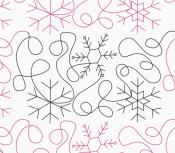 Let It Snow DIGITAL Longarm Quilting Pantograph Design by Oh Sew Kute