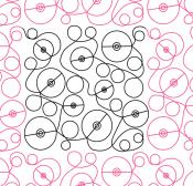 Loopy Cartoon Circles DIGITAL Longarm Quilting Pantograph Design by Oh Sew Kute