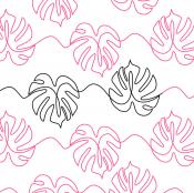 Monstera-Leaves-DIGITAL-longarm-quilting-pantograph-Oh-Sew-Kute-Cassie-Thompson
