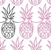 Pineapple DIGITAL Longarm Quilting Pantograph Design by Oh Sew Kute