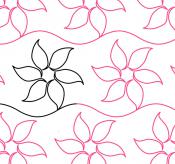 Six Point Flower DIGITAL Longarm Quilting Pantograph Design by Oh Sew Kute