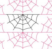 Spiderweb DIGITAL Longarm Quilting Pantograph Design by Oh Sew Kute