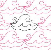 Stormy Waters DIGITAL Longarm Quilting Pantograph Design by Oh Sew Kute