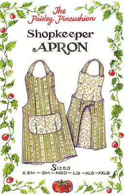 Shopkeeper Apron sewing pattern from Paisley Pincushion