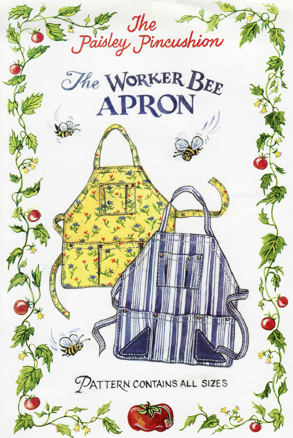 worker-bee-apron-sewing-pattern-paisley-pincushion-front