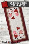 CLOSEOUT...Gnome is Where The Heart Is Table Runner sewing pattern from Julie Wurzer Patch Abilities