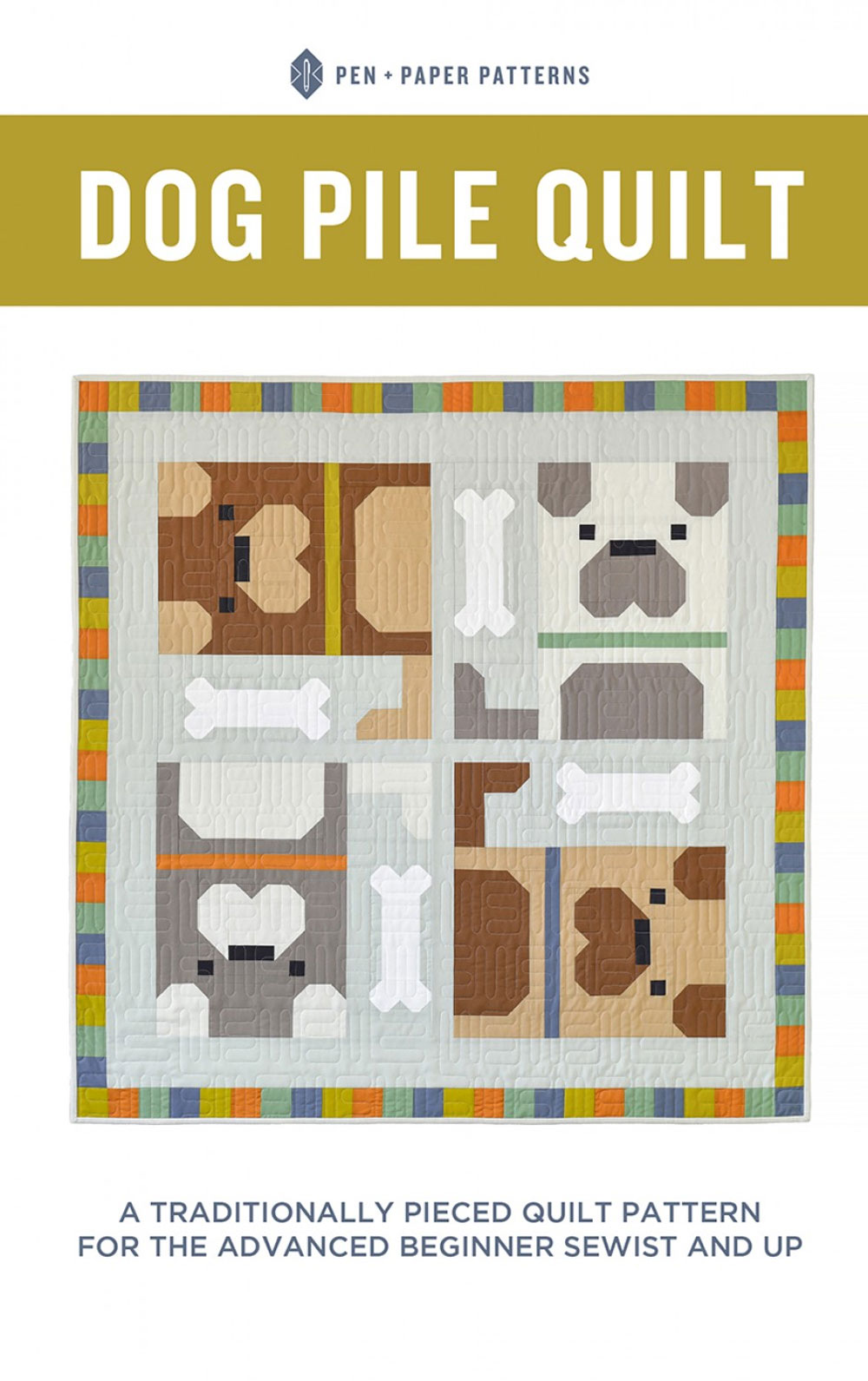 Dog-Pile-quilt-sewing-pattern-from-Pen-plus-paper-patterns-front