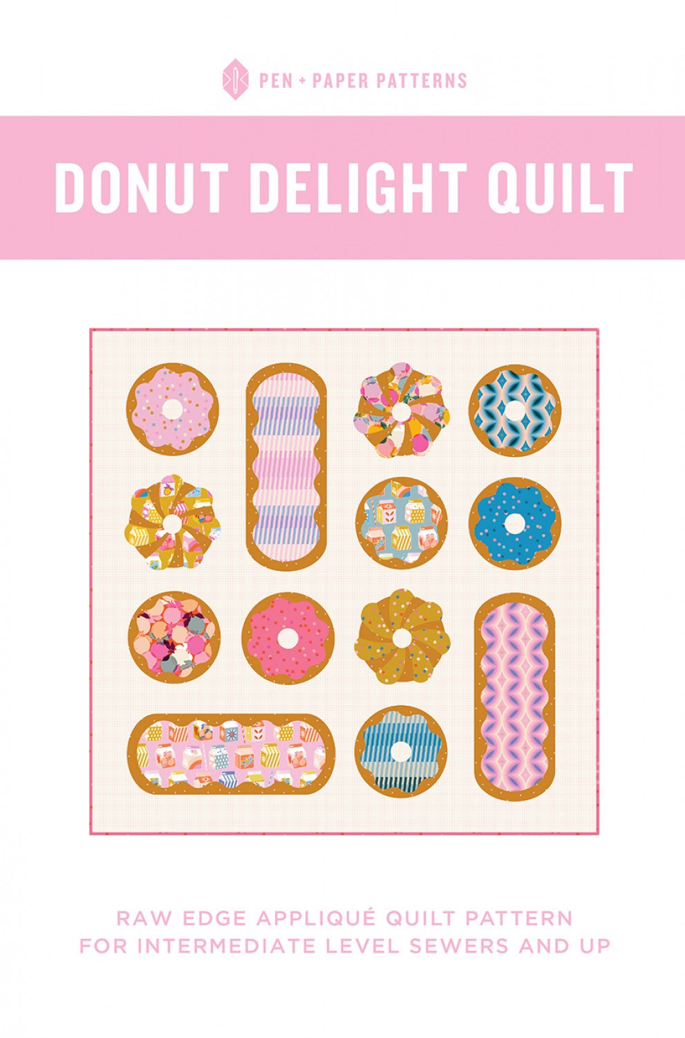 Donut-Delight-quilt-sewing-pattern-from-Pen-plus-paper-patterns-front