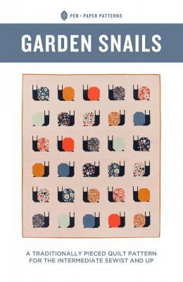 CYBER MONDAY (while supplies last) - Garden Snails Quilt sewing pattern from Pen+Paper Patterns