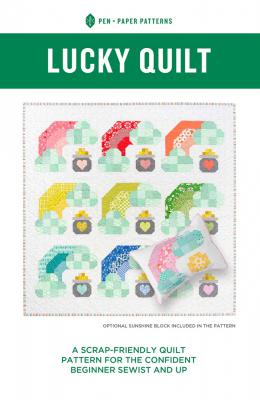 CLOSEOUT - Lucky Quilt quilt sewing pattern from Pen+Paper Patterns