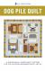 INVENTORY REDUCTION...Dog Pile Quilt quilt sewing pattern from Pen+Paper Patterns