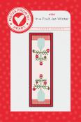 CLOSEOUT - In A Fruit Jar - Winter table runner sewing pattern from Pieces From My Heart