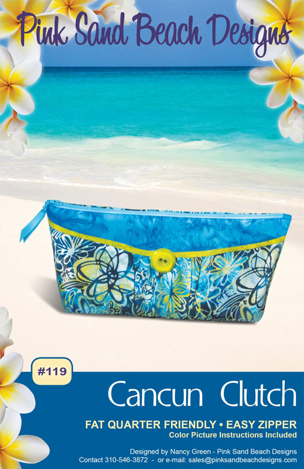 Cancun-Clutch-sewing-pattern-119-Pink-Sand-Beach-Designs-front