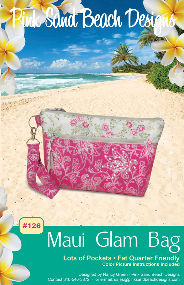 Maui-Glam-Bag-sewing-pattern-126-Pink-Sand-Beach-Designs-front