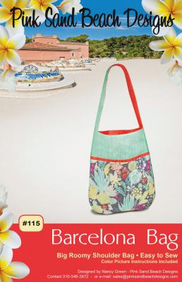 Barcelona Bag sewing pattern from Pink Sand Beach Designs