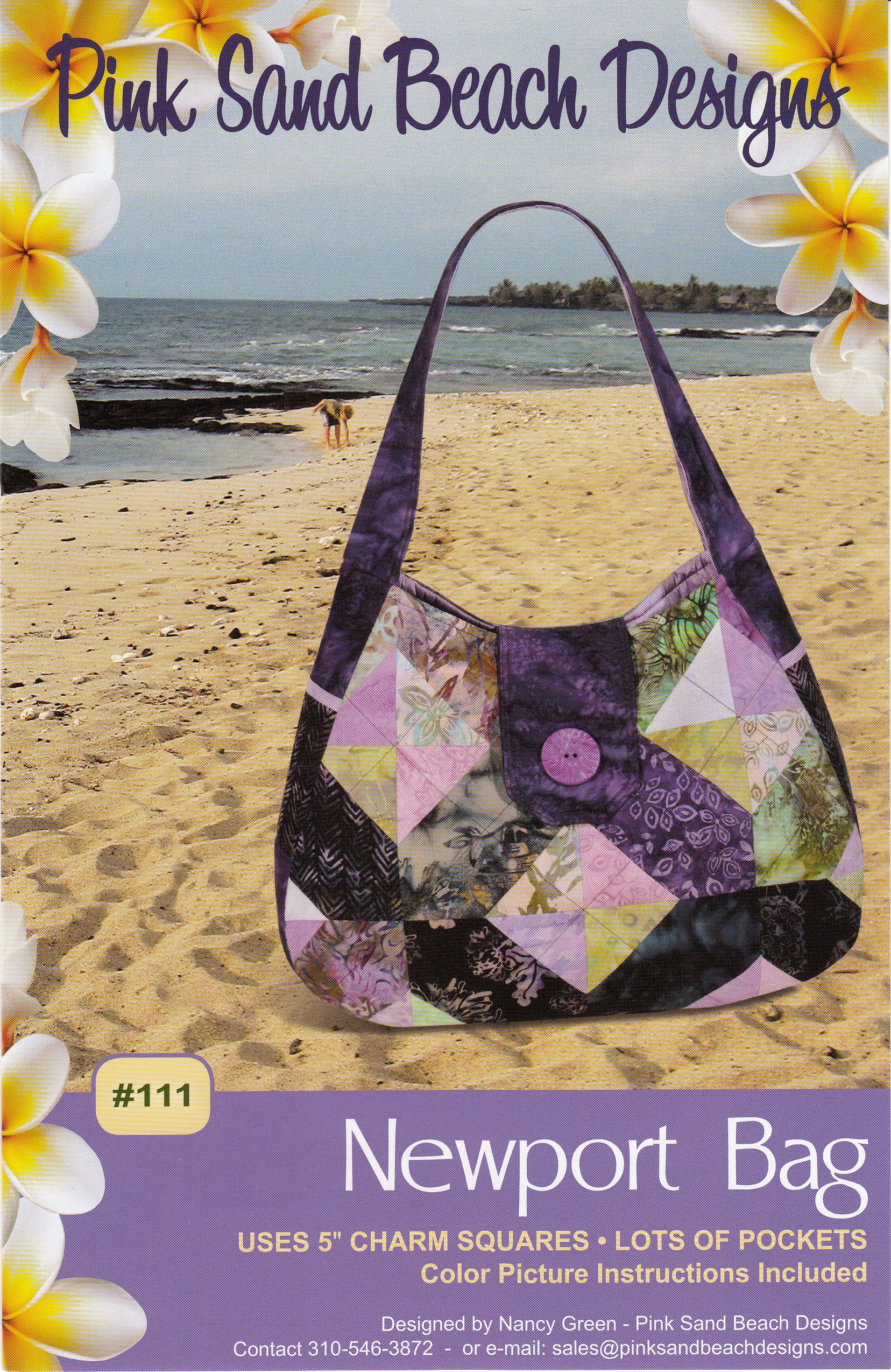 Newport-Tote-sewing-pattern-Pink-Sand-Beach-Designs-front