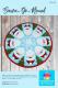 Santa Go Round table topper sewing pattern by Poorhouse Quilt Designs