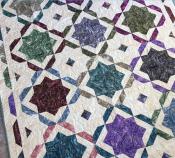 Moroccan Mosiac quilt sewing pattern by Poorhouse Quilt Designs 2
