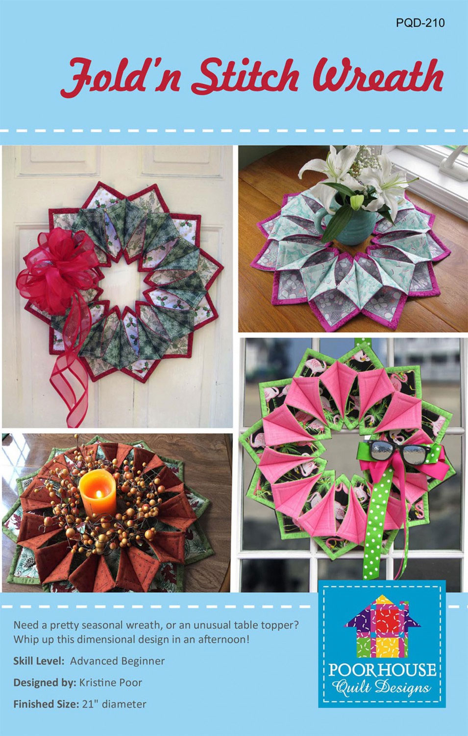 Fold-and-Stitch-Wreath-sewing-pattern-Poorhouse-Designs-front