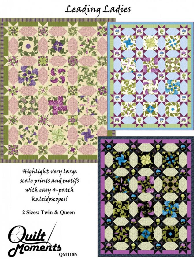 CLOSEOUT - Leading Ladies quilt sewing pattern from Quilt Moments