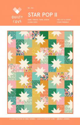 SPOTLIGHT SPECIAL - Star Pop II quilt sewing pattern from Quilty Love