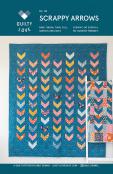 Scrappy Arrows quilt sewing pattern from Quilty Love