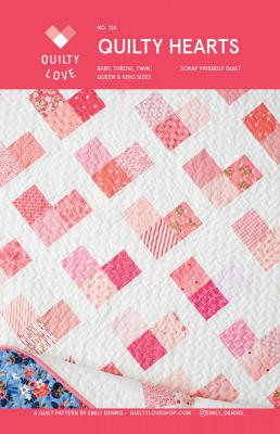 Quilty Hearts quilt sewing pattern from Quilty Love