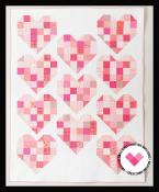 Scrappy Hearts quilt sewing pattern from Quilty Love 4