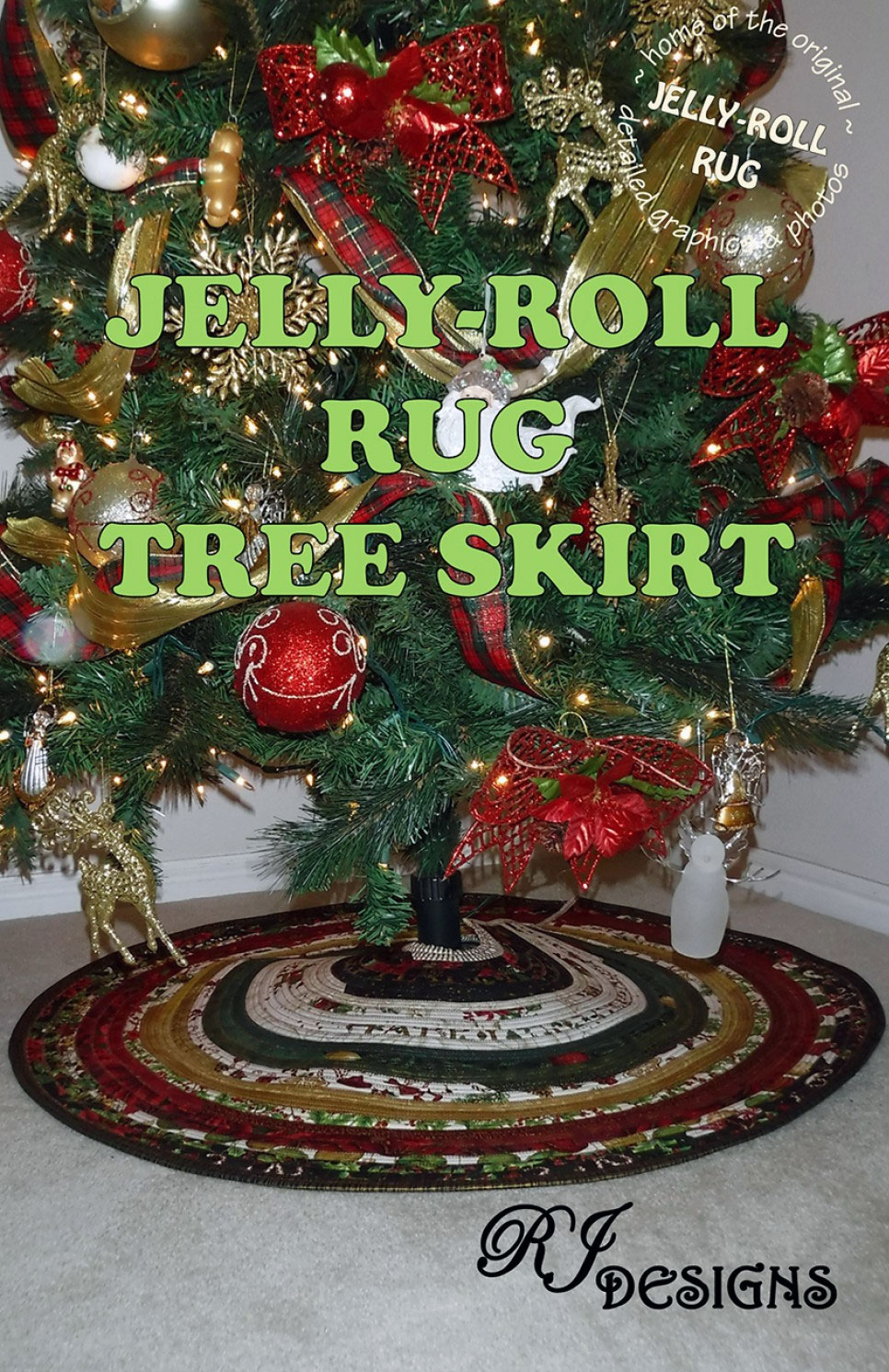 Jelly-Roll-Rug-Christmas-Tree-Skirt-sewing-pattern-from-RJ-designs-front