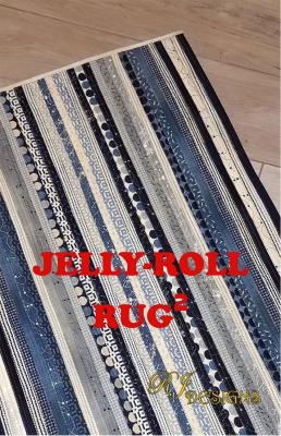 Jelly Roll Rug 2 sewing pattern from RJ Designs