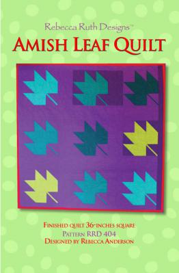 Amish Leaf quilt sewing pattern from Rebecca Ruth Designs