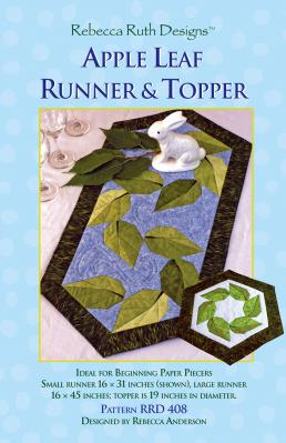 Apple Leaf Table Runner and Topper sewing pattern from Rebecca Ruth Designs