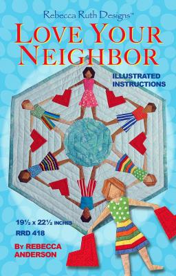 Love Your Neighbor table topper sewing pattern Rebecca Ruth Designs