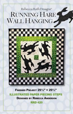 Running Hare Wall Hanging quilt sewing pattern Rebecca Ruth Designs