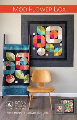 INVENTORY REDUCTION - Mod Flower Box quilt sewing pattern from Robin Pickens