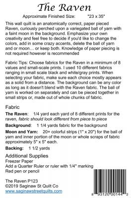 The-Raven-quilt-sewing-pattern-Saginaw-st-quilts-back
