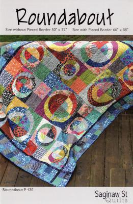 YEAR END INVENTORY REDUCTION - Roundabout quilt sewing pattern from Saginaw St Quilts