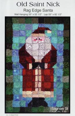 INVENTORY REDUCTION - Old Saint Nick quilt sewing pattern from Saginaw St Quilts