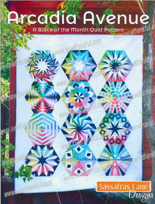Arcadia Avenue - Block of the Month quilt sewing pattern book from Sassafras Lane Designs