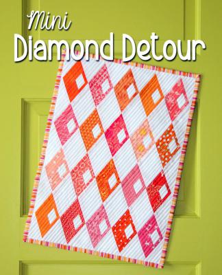 CLOSEOUT - Mini Diamond Detour quilt sewing pattern from Sassafras Lane Designs