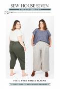 CLOSEOUT - Free Range Slacks-Curvy-sewing pattern from Sew House Seven