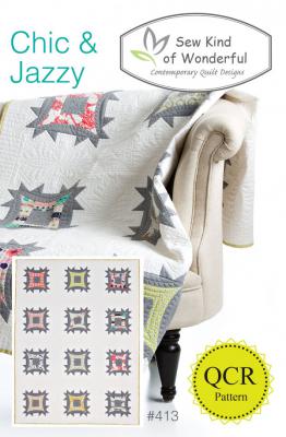 Chic & Jazzy quilt sewing pattern from Sew Kind of Wonderful