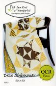 CLOSEOUT - Deco Shimmer quilt sewing pattern from Sew Kind of Wonderful