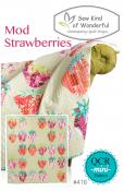 Mod Strawberries quilt sewing pattern from Sew Kind of Wonderful