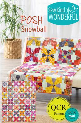 Posh Snowball quilt sewing pattern from Sew Kind of Wonderful