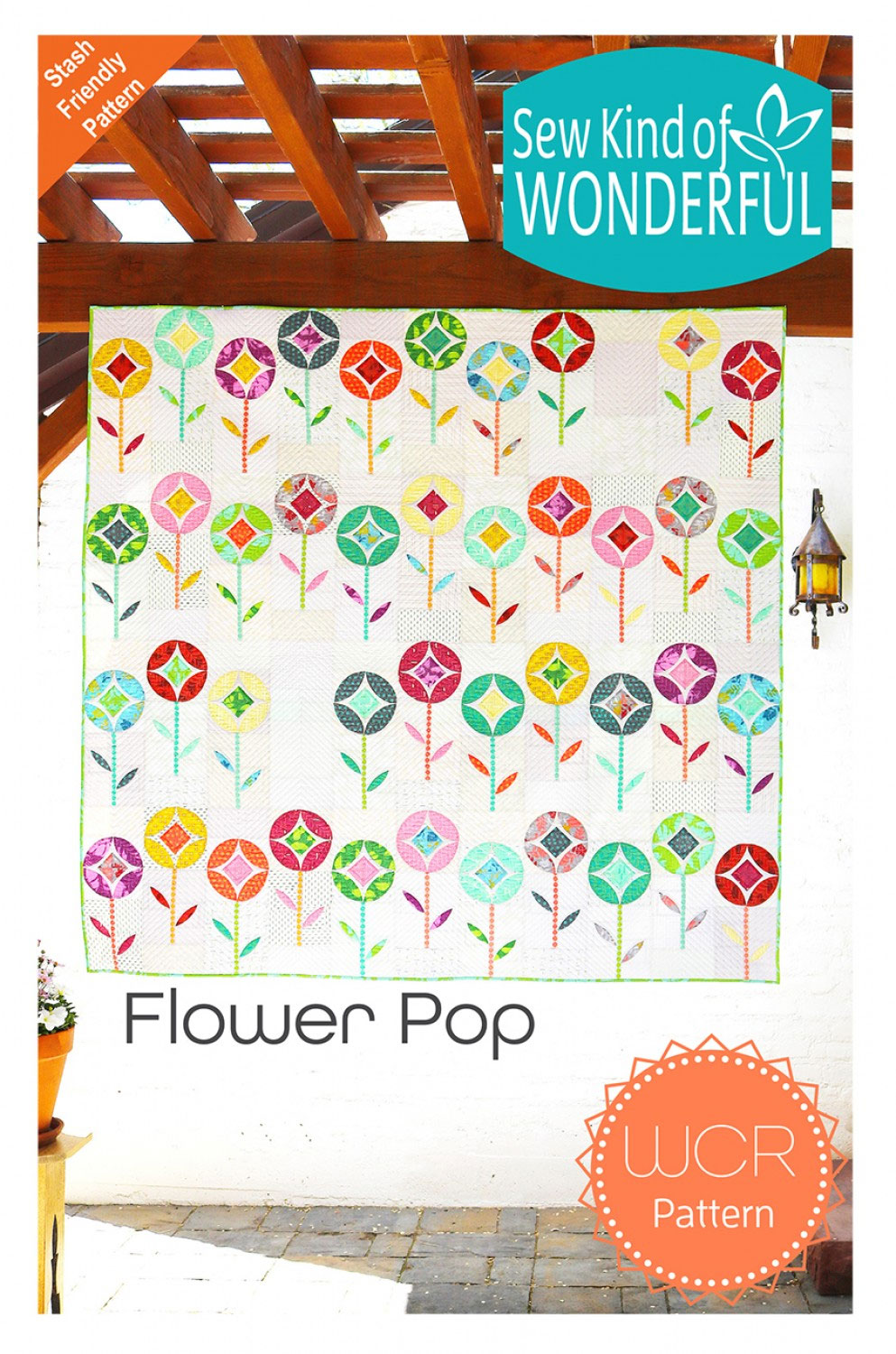 Flower-Pop-quilt-sewing-pattern-sew-kind-of-wonderful-front