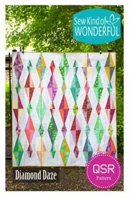 INVENTORY REDUCTION - Diamond Daze Quilt sewing pattern from Sew Kind of Wonderful