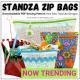 SPOTLIGHT SPECIAL ends at 11:59PM ET on 3/25/2023 - Digital Download - StandZa Zip Bags PDF sewing pattern from Sew TracyLee Designs