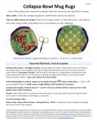 Digital Download - Collapsa-Bowl Mug Rugs PDF sewing pattern from Sew TracyLee Designs 2