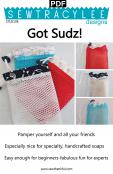 Download - Got Sudz! Spa Exfoliating Scrubby and Soap-Saver Sack sewing pattern from Sew TracyLee Designs